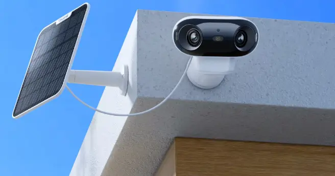 Solar-Powered Wireless Security Camera Installation | American Security Force (ASF) Solar-powered wireless outdoor security camera installed on residential property by American Security Force in Los Angeles