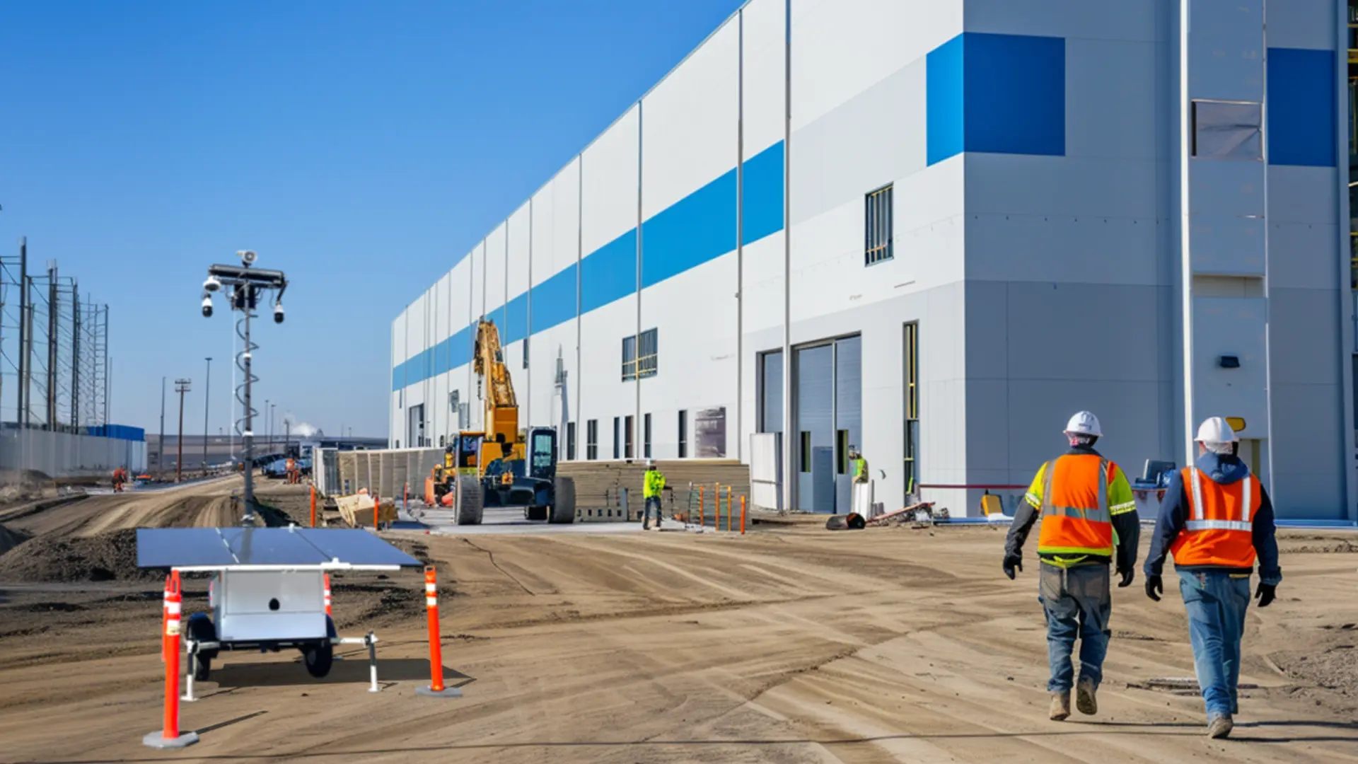 Construction Site Security with Mobile Surveillance System